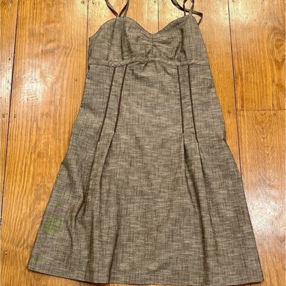 Matilda Jane‎ Picnic Hammond Bay Linen Dress Brown size M